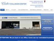 Tablet Screenshot of coultercollision.com